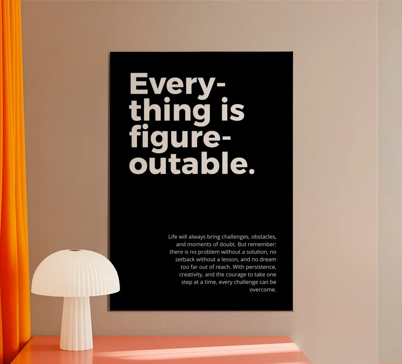everything is figureoutable poster da vintageshop