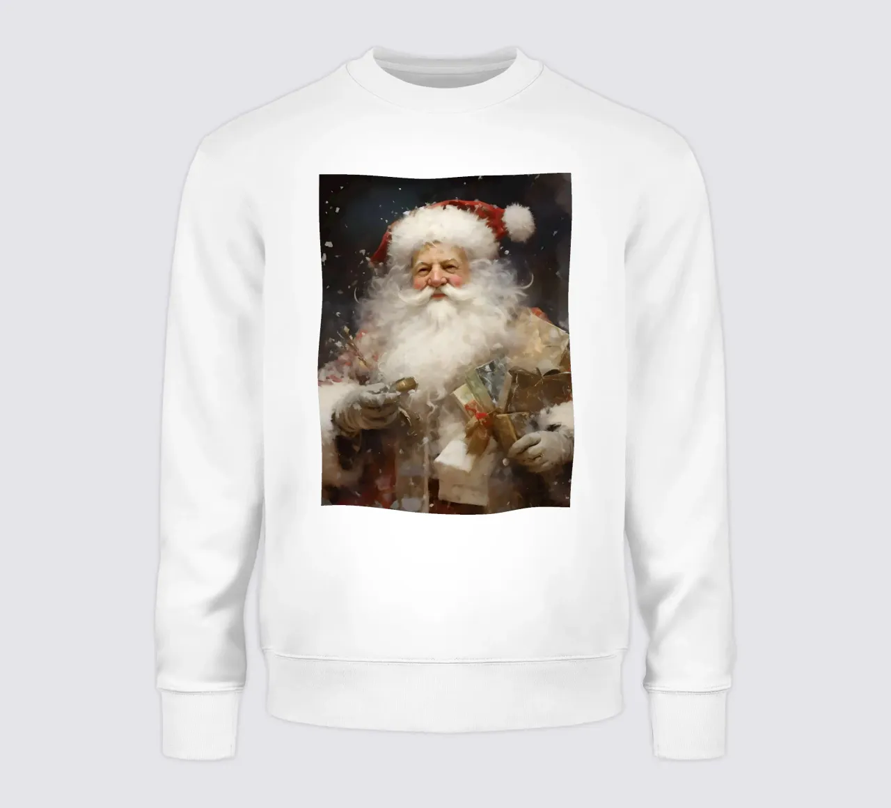 L'allegro Babbo Natale con i regali: la magia delle feste felpa da Cozy Vibes