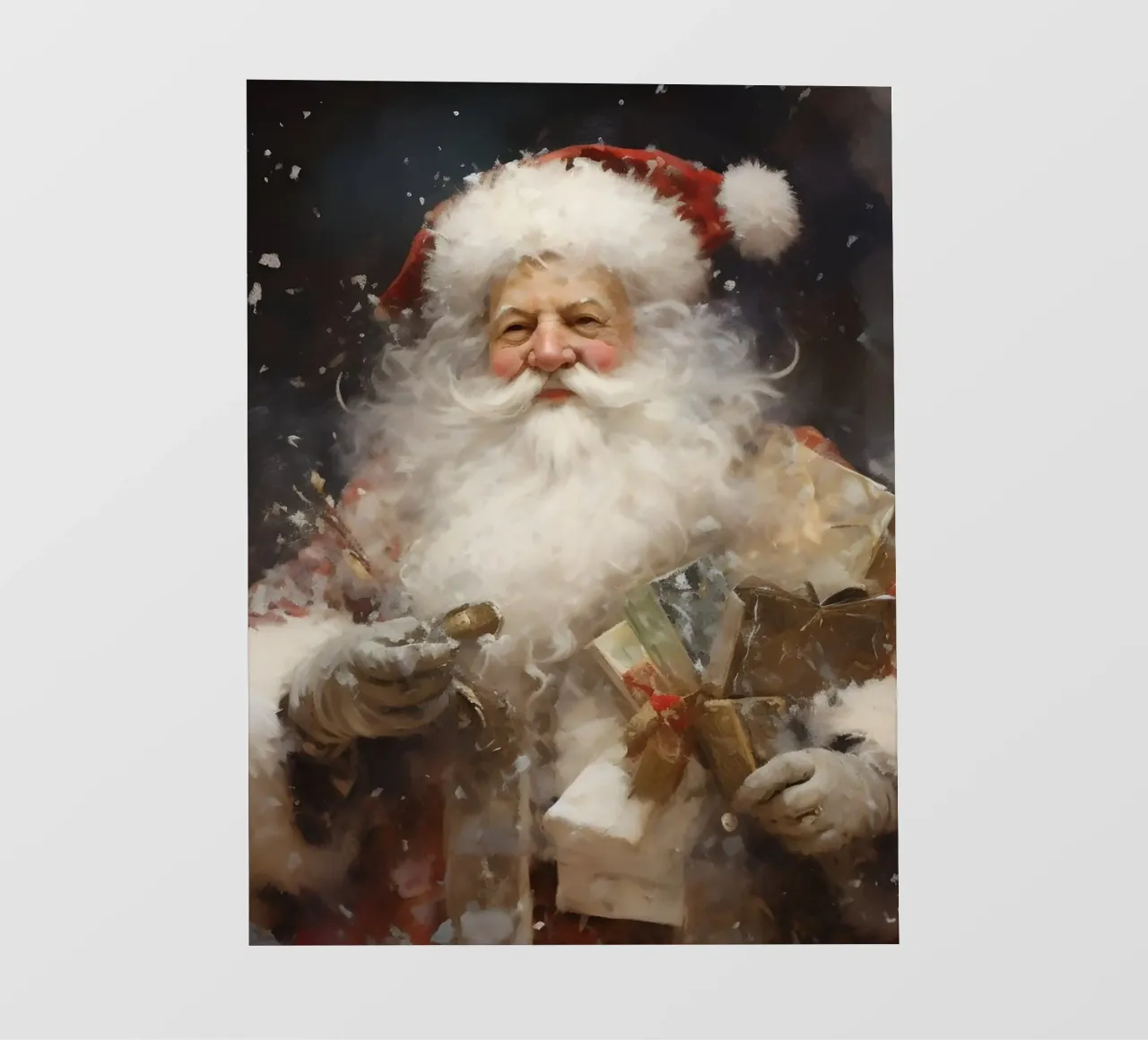 L'allegro Babbo Natale con i regali: la magia delle feste telo in pvc da Cozy Vibes