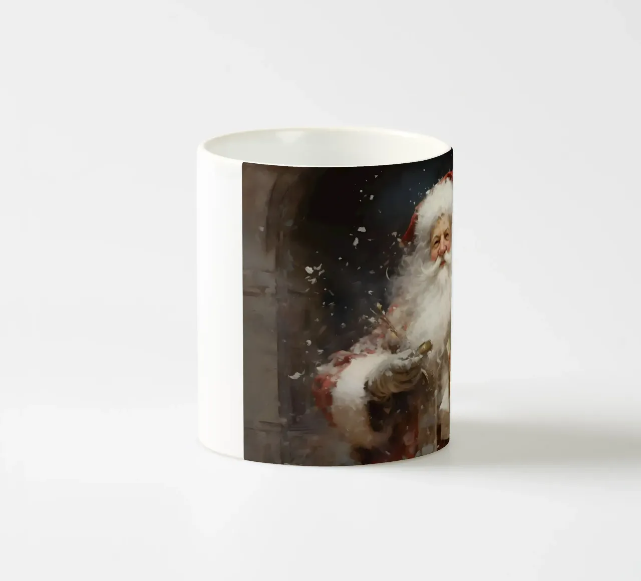 L'allegro Babbo Natale con i regali: la magia delle feste tazza in ceramica da Cozy Vibes