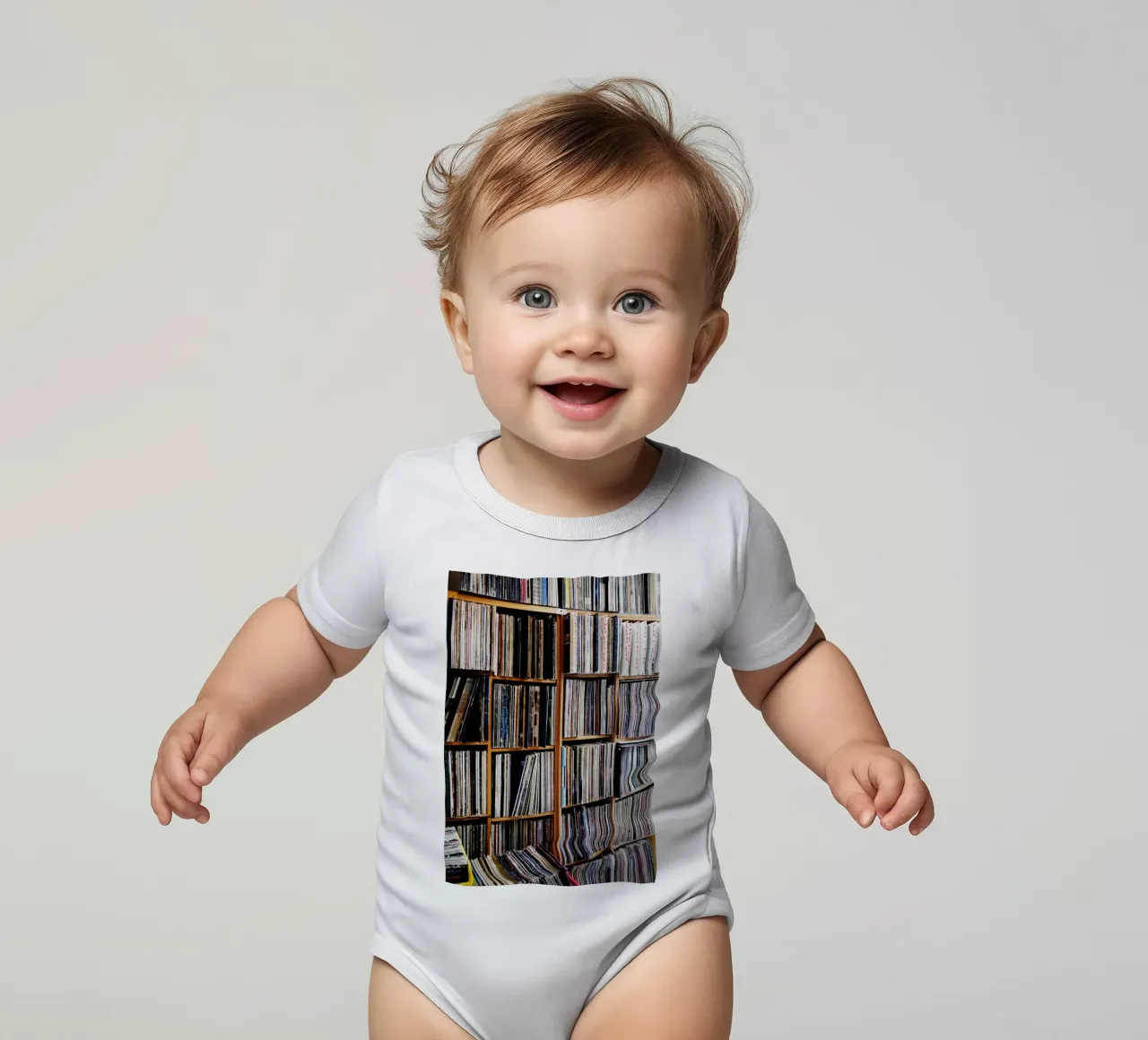 Dischi in vinile, Monaco body neonato maniche corte da art picture