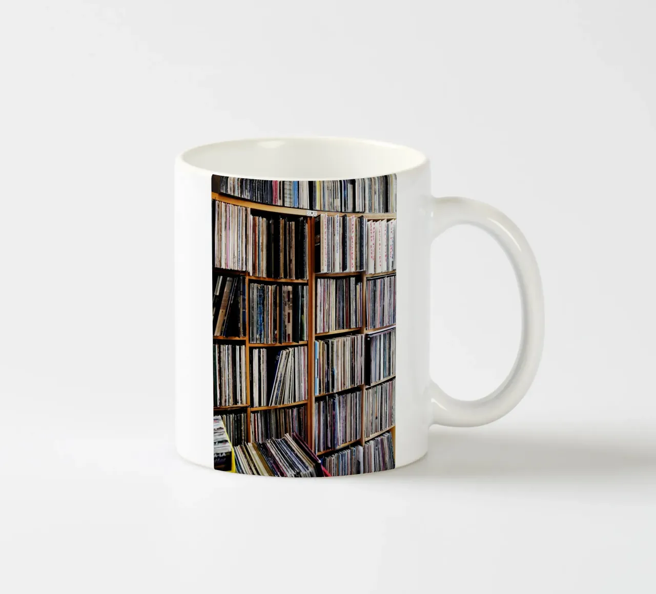 Dischi in vinile, Monaco tazza in ceramica da art picture