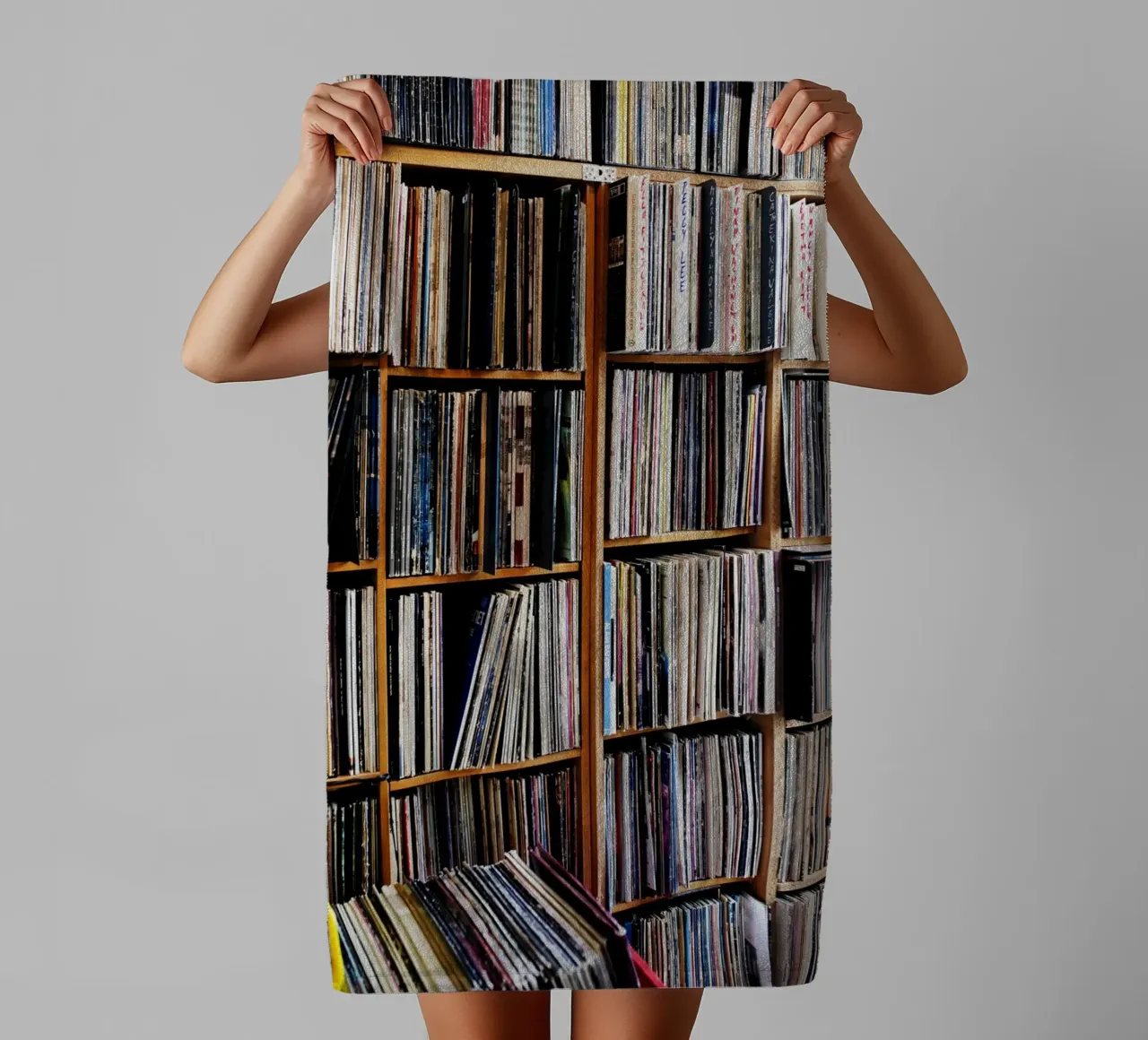 Dischi in vinile, Monaco asciugamano da bagno da art picture