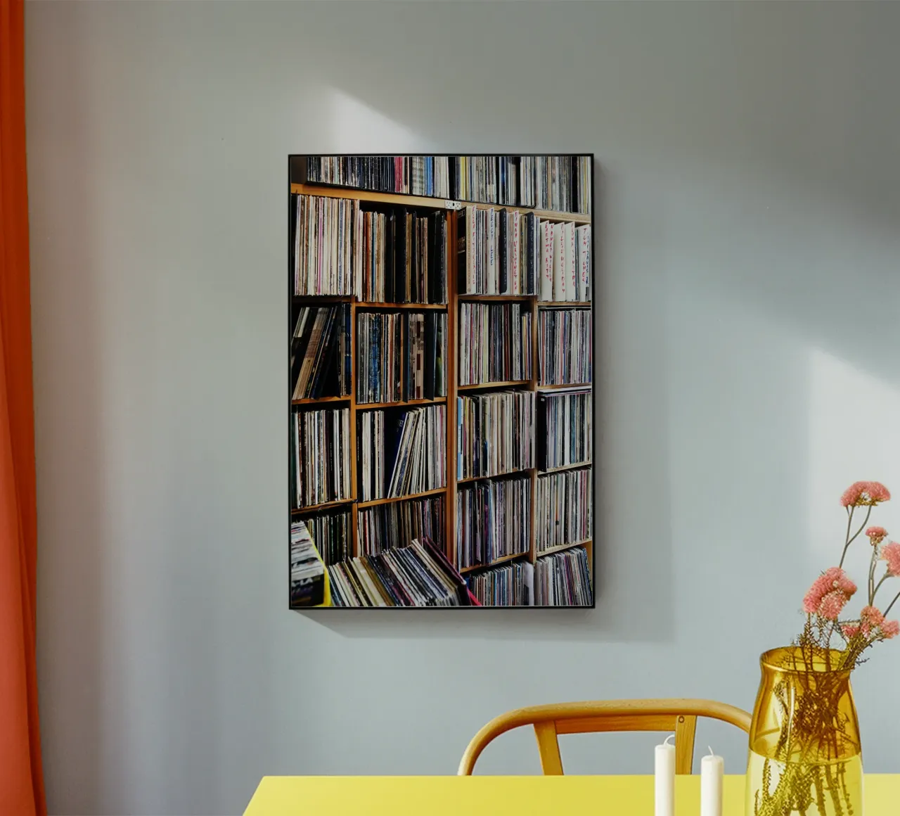 Dischi in vinile, Monaco plexiglass da art picture