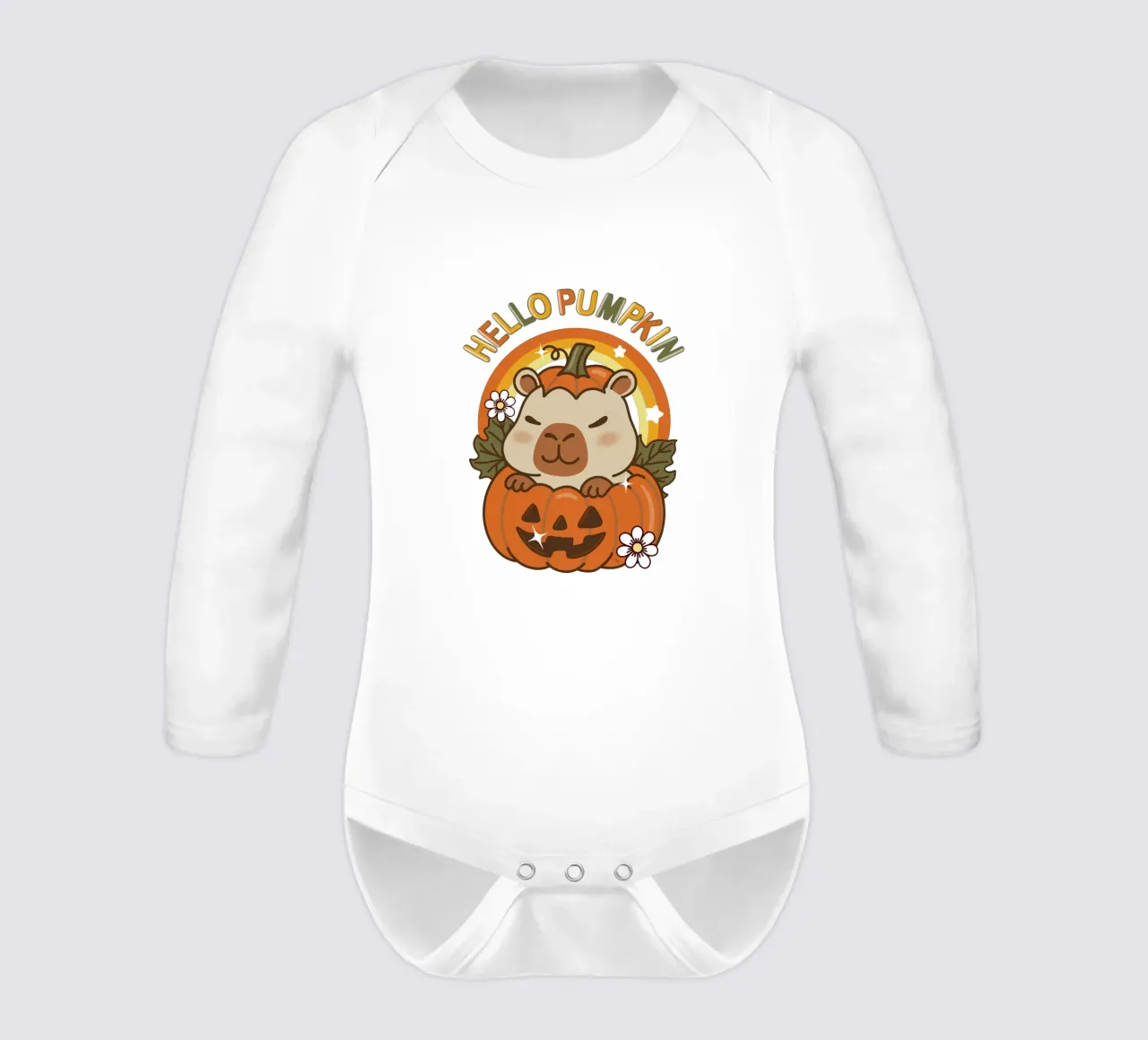 Ciao Zucca Capibara body neonato maniche lunghe da Martina