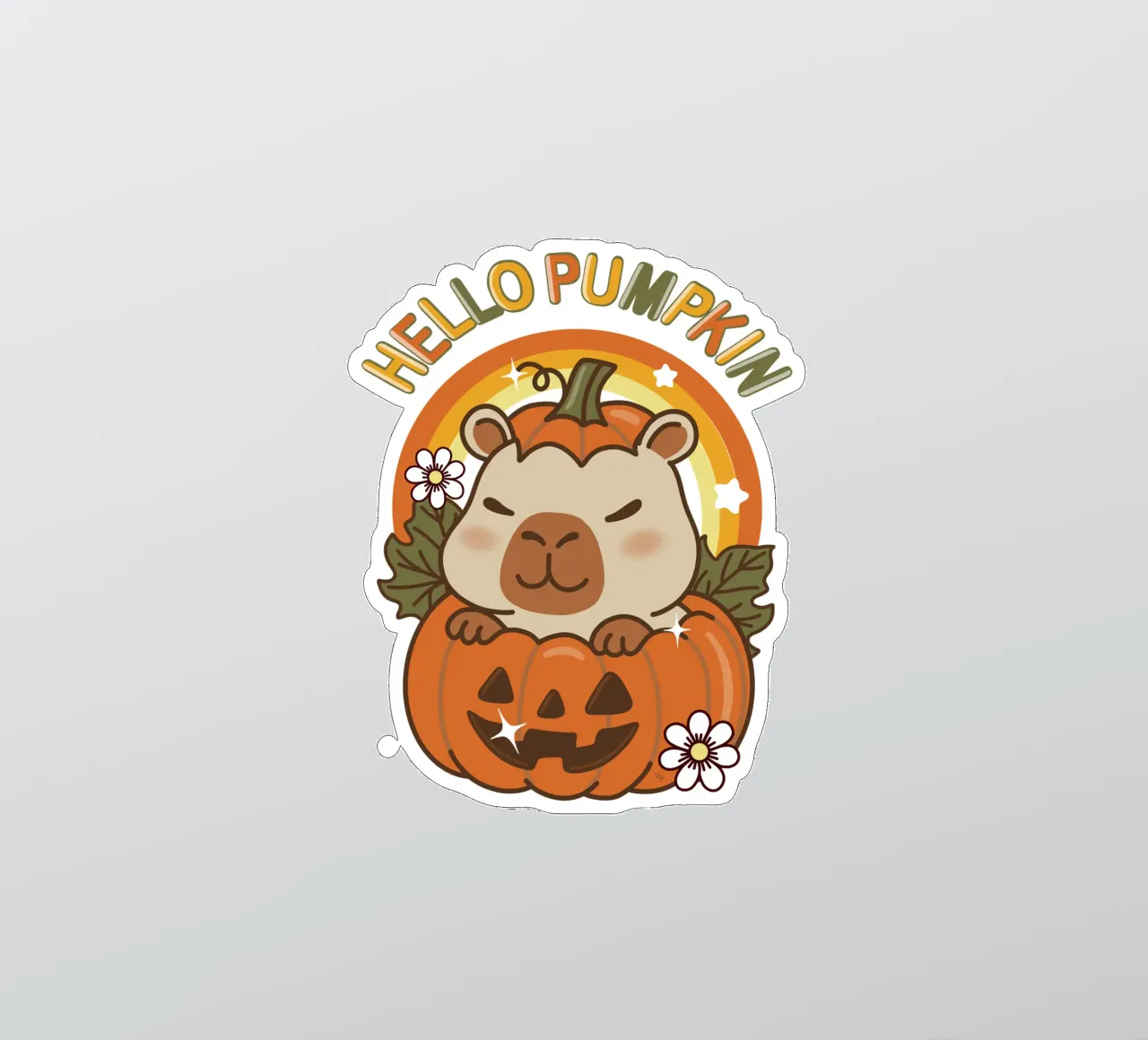 Ciao Zucca Capibara adesivo da Martina
