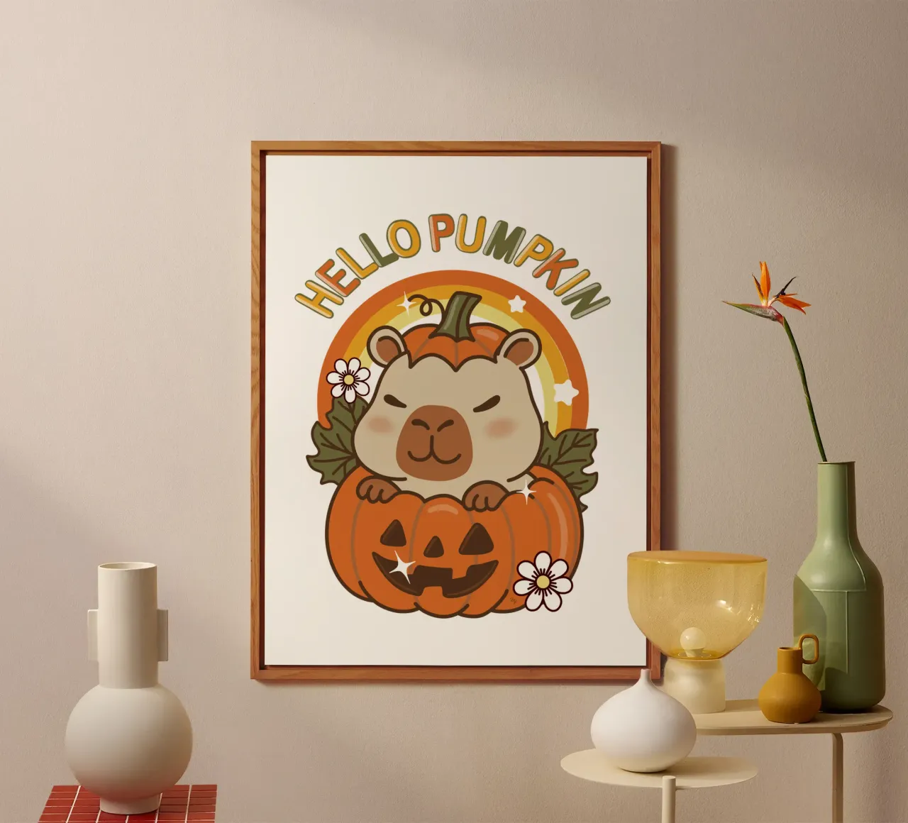 Ciao Zucca Capibara alluminio dibond da Martina