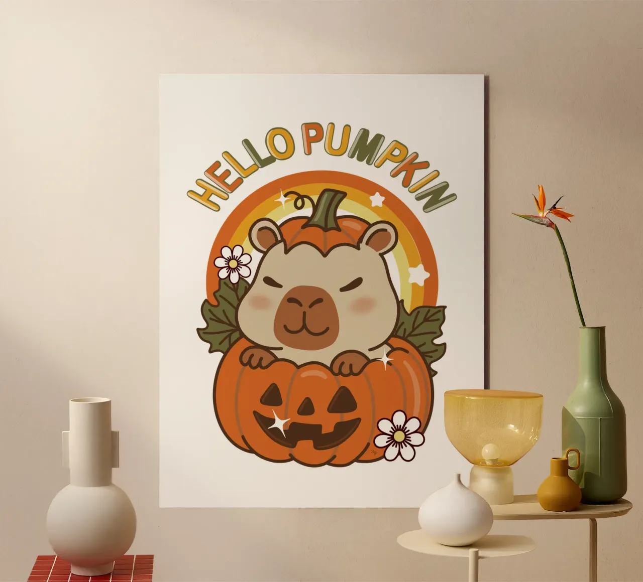 Ciao Zucca Capibara alluminio dibond da Martina