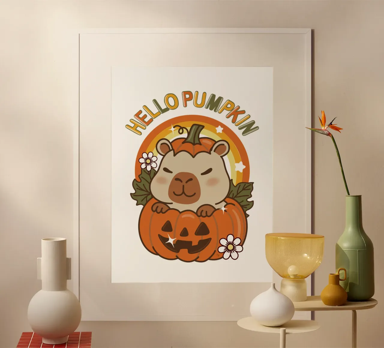 Ciao Zucca Capibara carta hahnemühle da Martina
