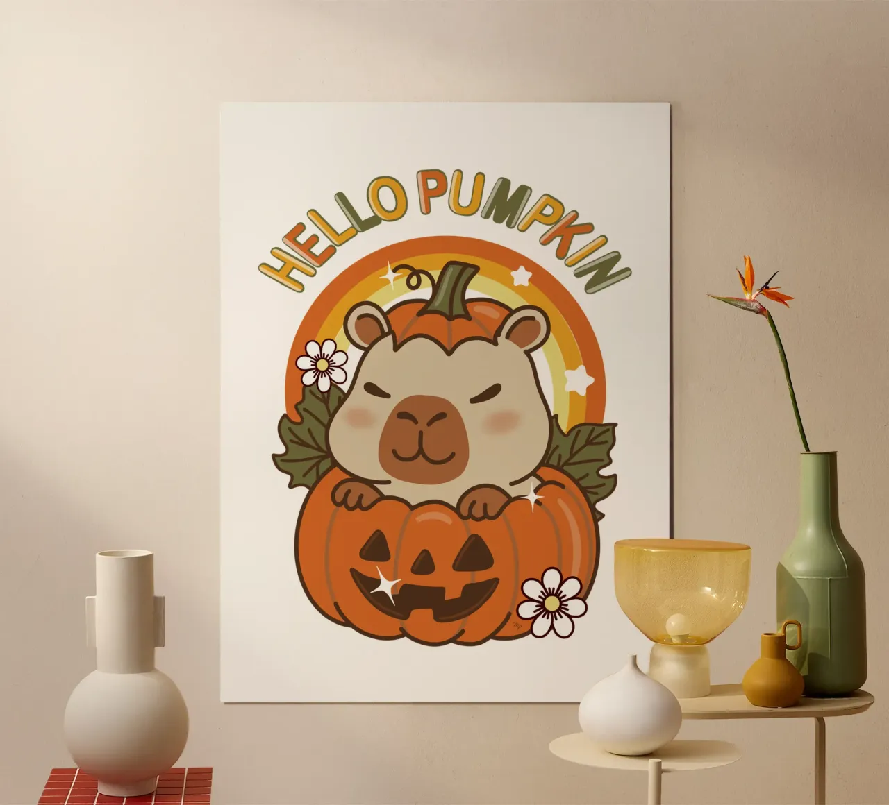 Ciao Zucca Capibara carta hahnemühle da Martina