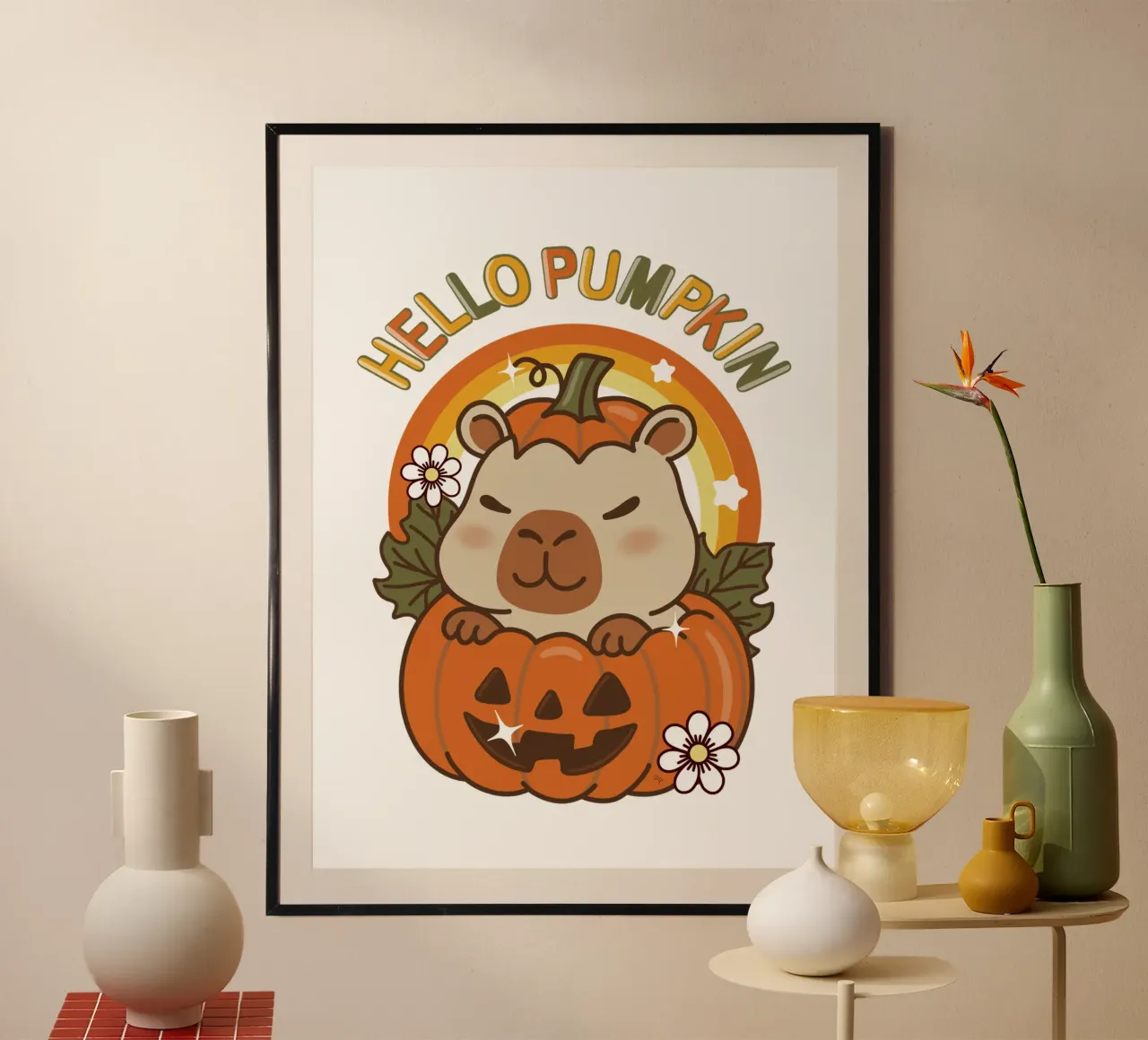 Ciao Zucca Capibara carta hahnemühle da Martina