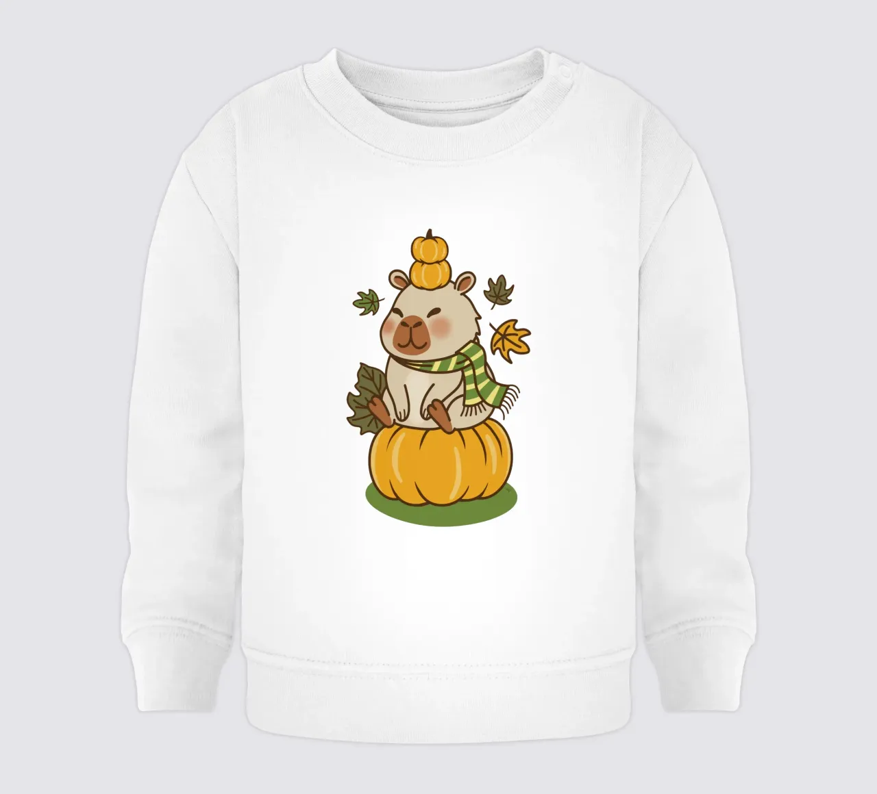 Carino il capibara con la zucca di Halloween felpa neonato da Martina