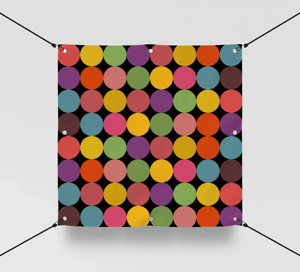 Mid-Century Minimalist Pop-Art Polka Dots telo in pvc da good-vibes