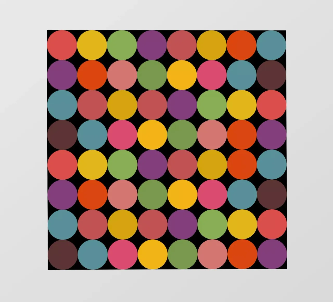 Mid-Century Minimalist Pop-Art Polka Dots telo in pvc da good-vibes
