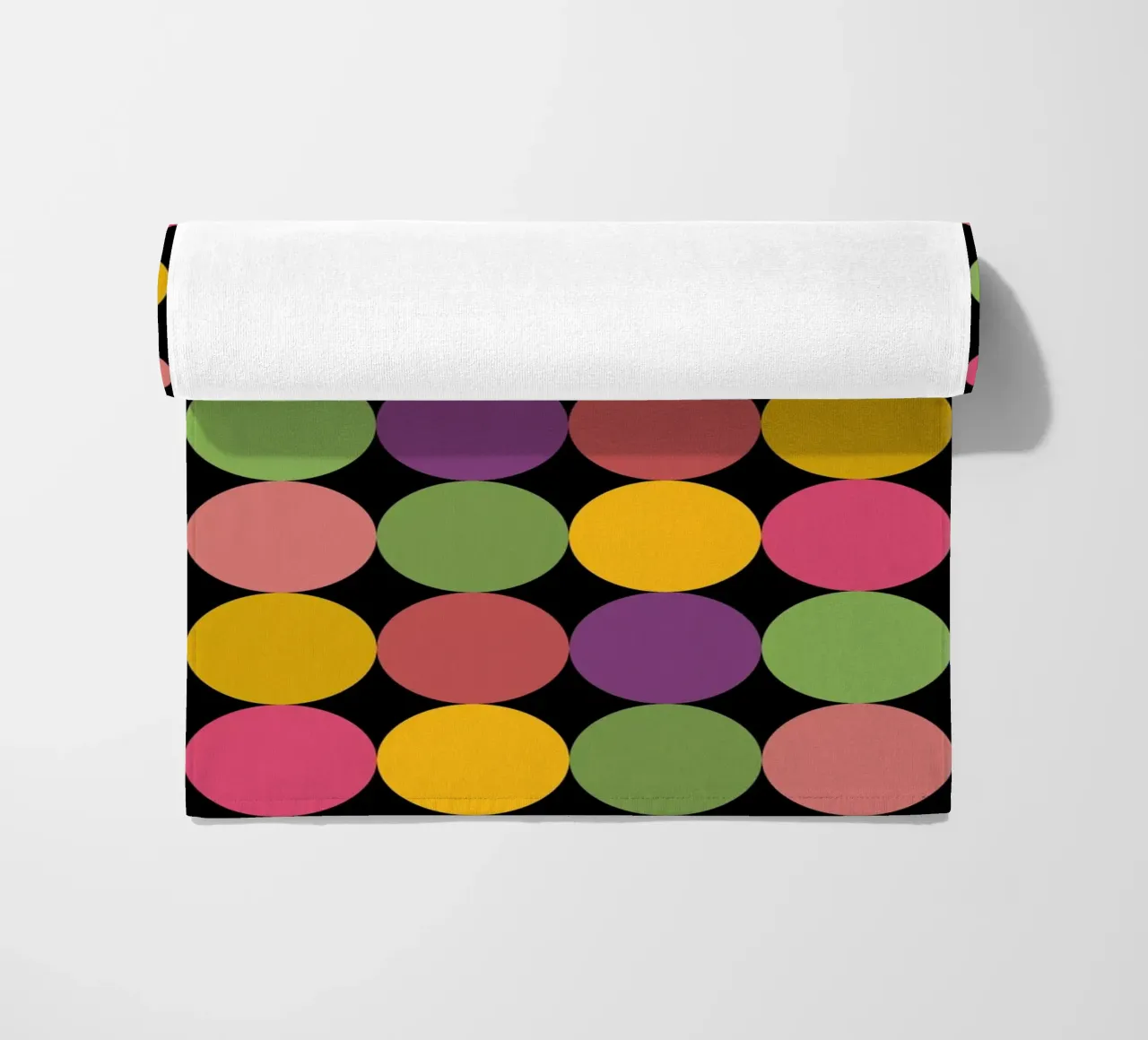 Mid-Century Minimalist Pop-Art Polka Dots beach towel by good-vibes