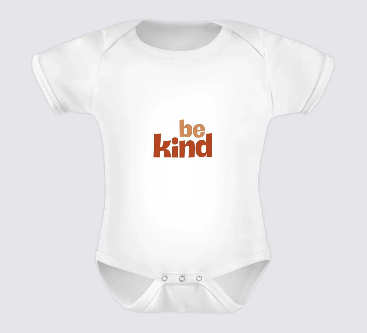 Be Kind – Boho Typography Art Kurzarm Babybody von Imaginative