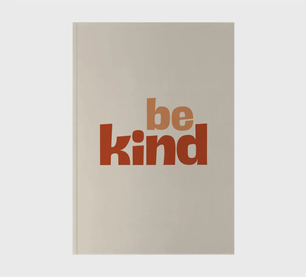 Be Kind - Boho Typography Art notebook by Imaginative