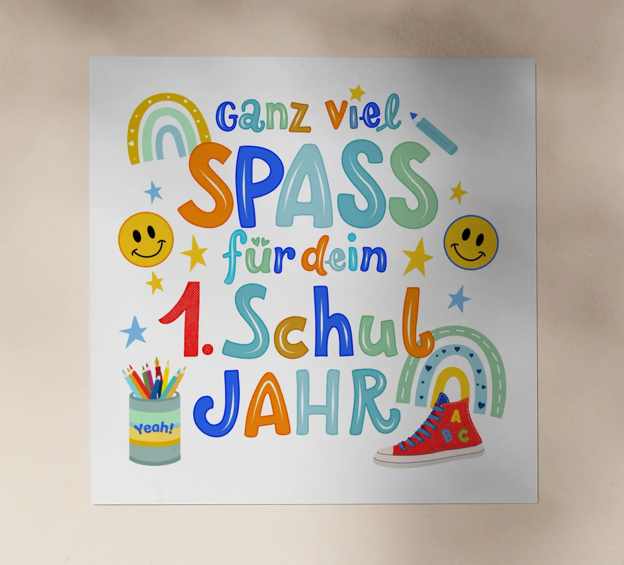 I bambini di prima elementare. Il primo anno scolastico. pellicola backlit da CalliLetters