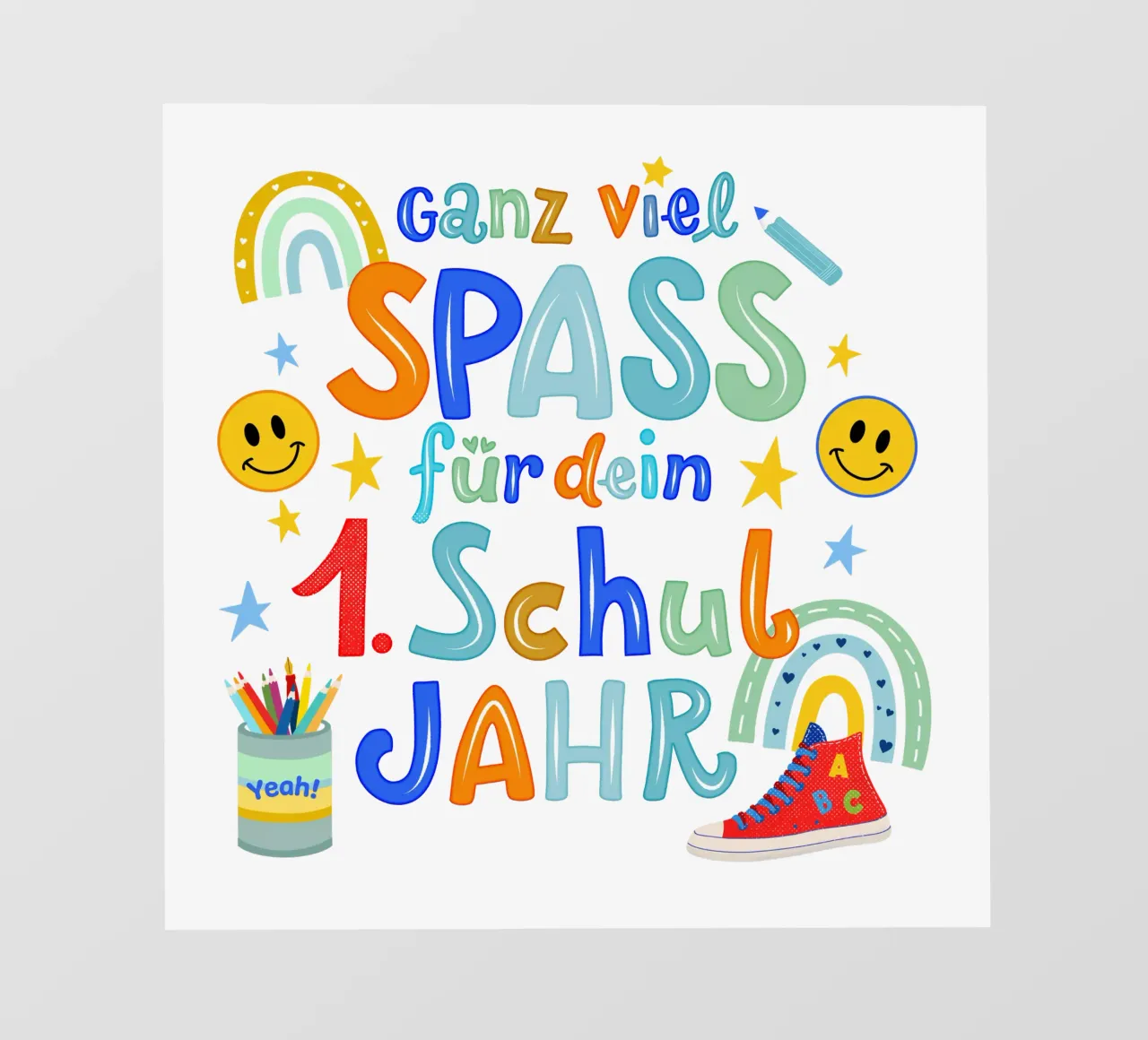 I bambini di prima elementare. Il primo anno scolastico. pellicola backlit da CalliLetters