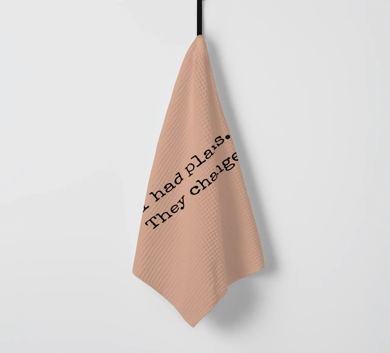 I had Plans Quote Print - Art minimaliste torchon de Imaginative