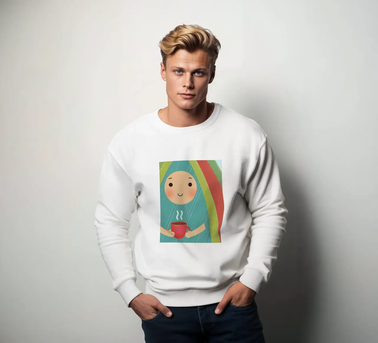 Godere del calore nella semplicità felpa da LOYAL SHOP