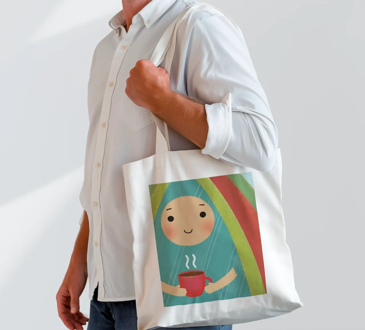 Godere del calore nella semplicità borsa in juta da LOYAL SHOP