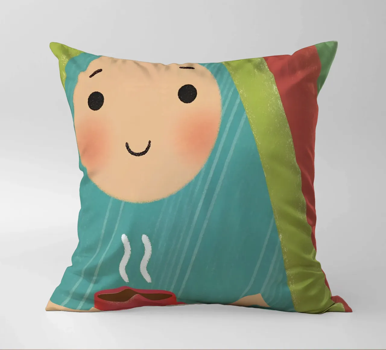 Enjoying Warmth in Simplicity decorative cushion by LOYAL SHOP
