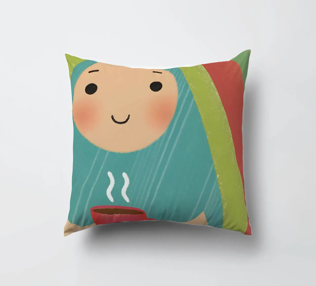 Enjoying Warmth in Simplicity decorative cushion by LOYAL SHOP