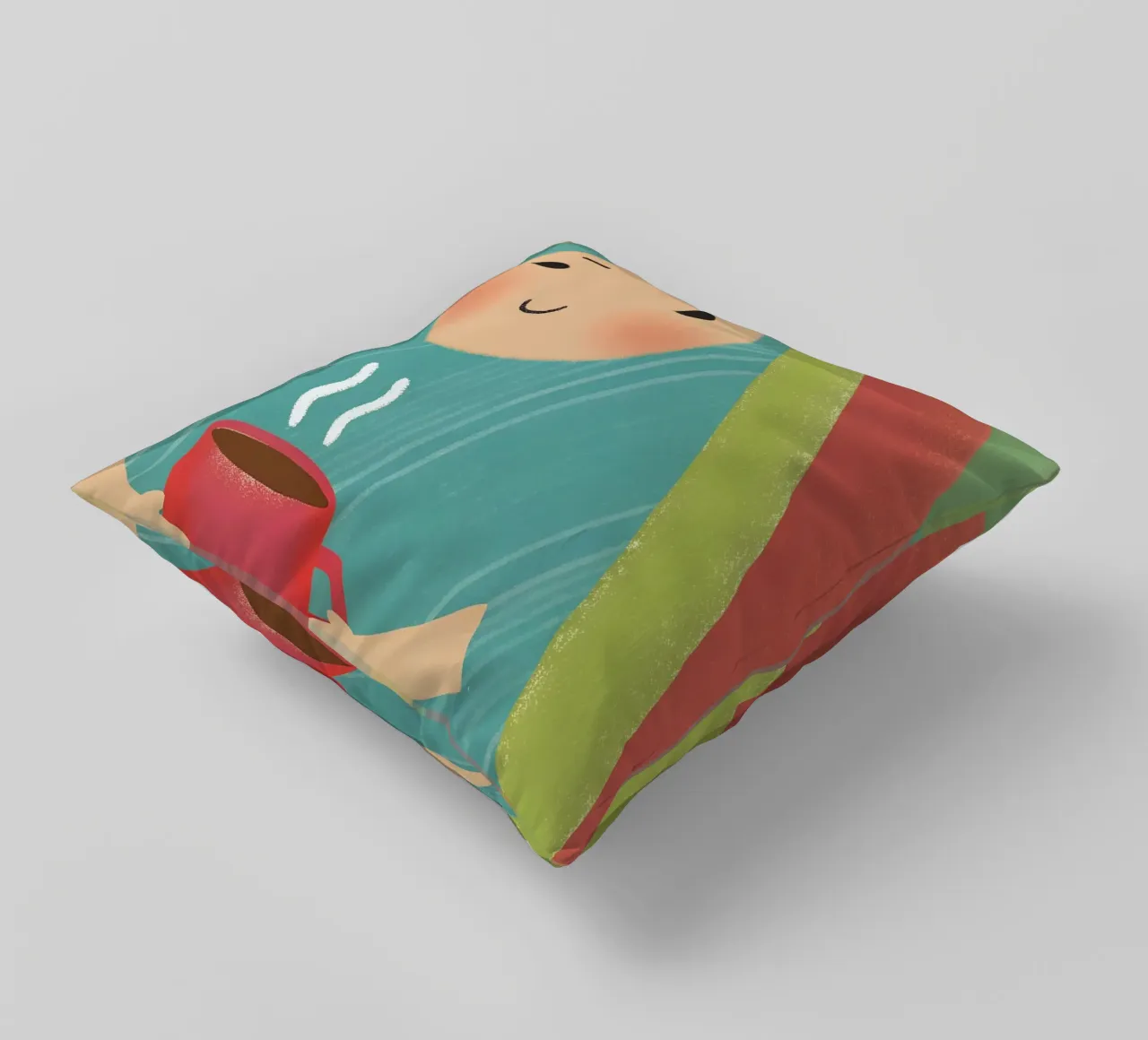 Enjoying Warmth in Simplicity decorative cushion by LOYAL SHOP