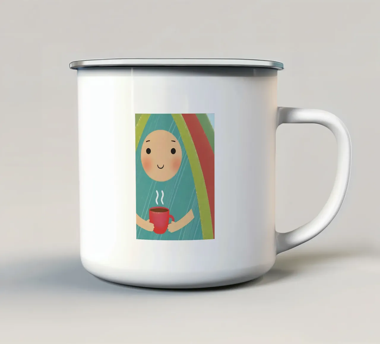 Godere del calore nella semplicità tazza in smalto da LOYAL SHOP