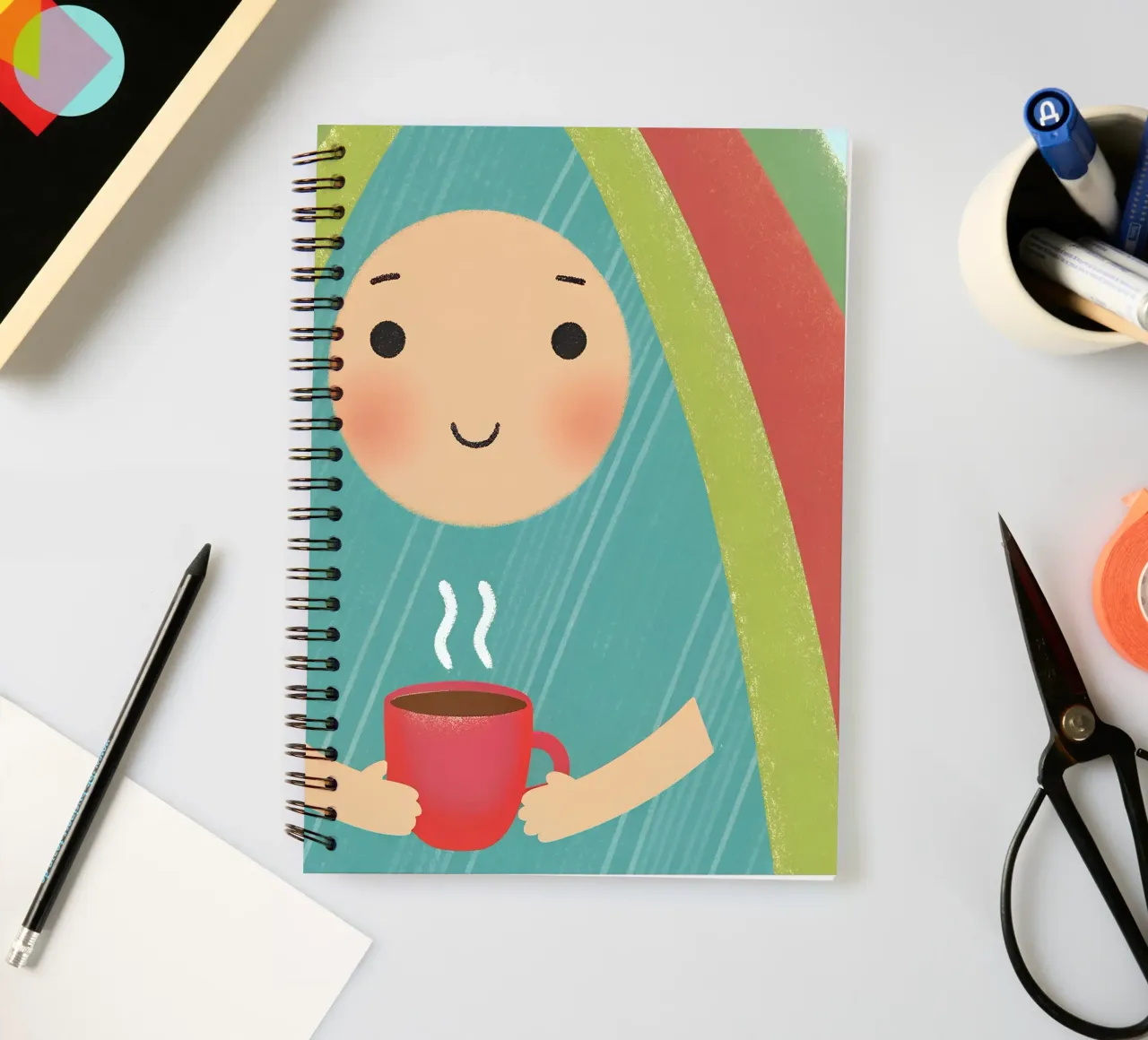 Enjoying Warmth in Simplicity spiral notebook by LOYAL SHOP
