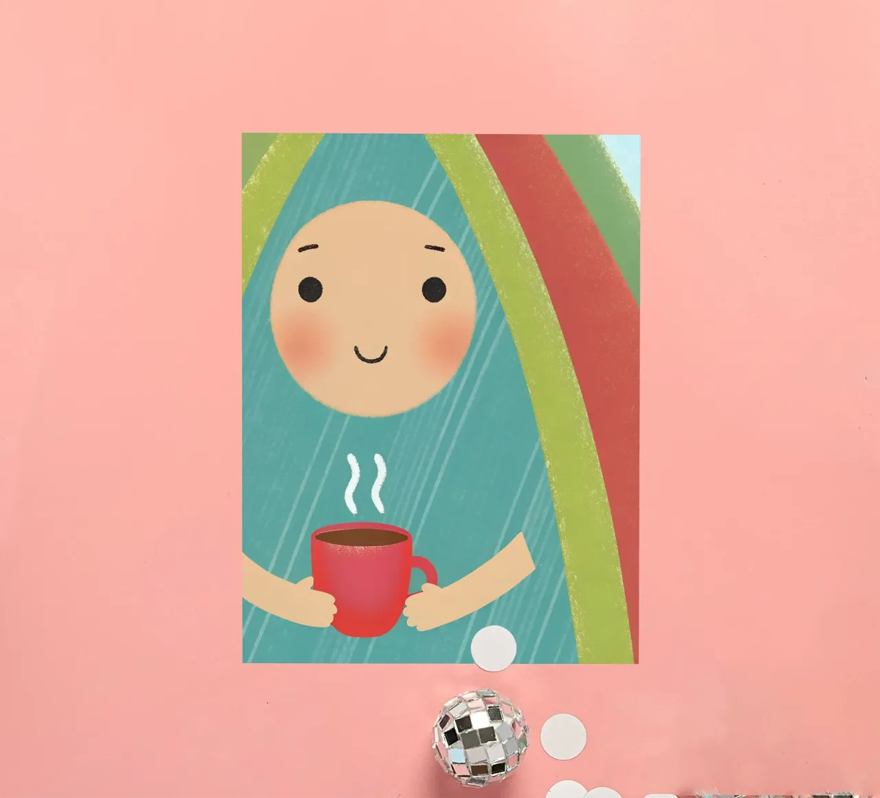 Enjoying Warmth in Simplicity sticker by LOYAL SHOP