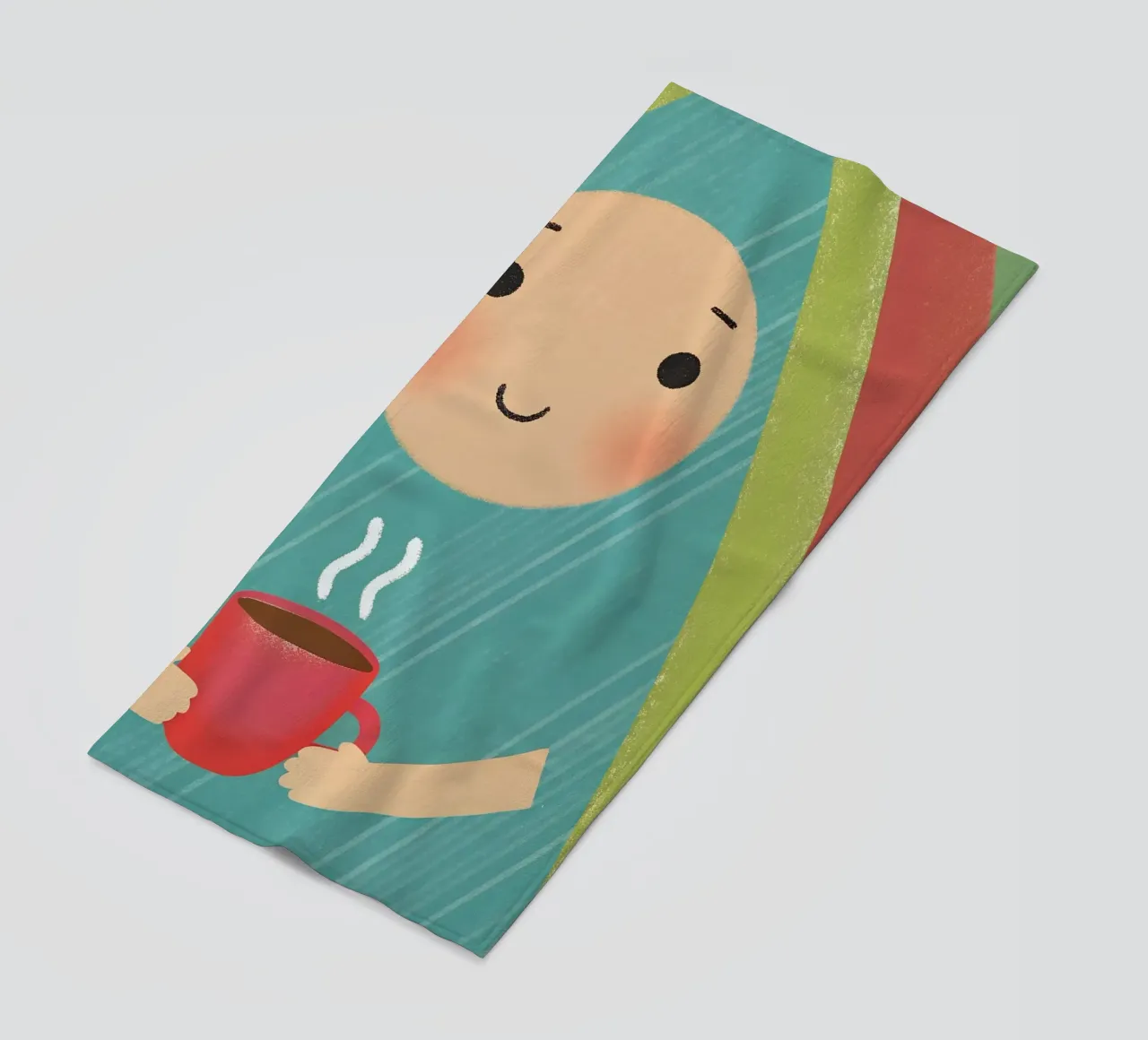 Enjoying Warmth in Simplicity beach towel by LOYAL SHOP