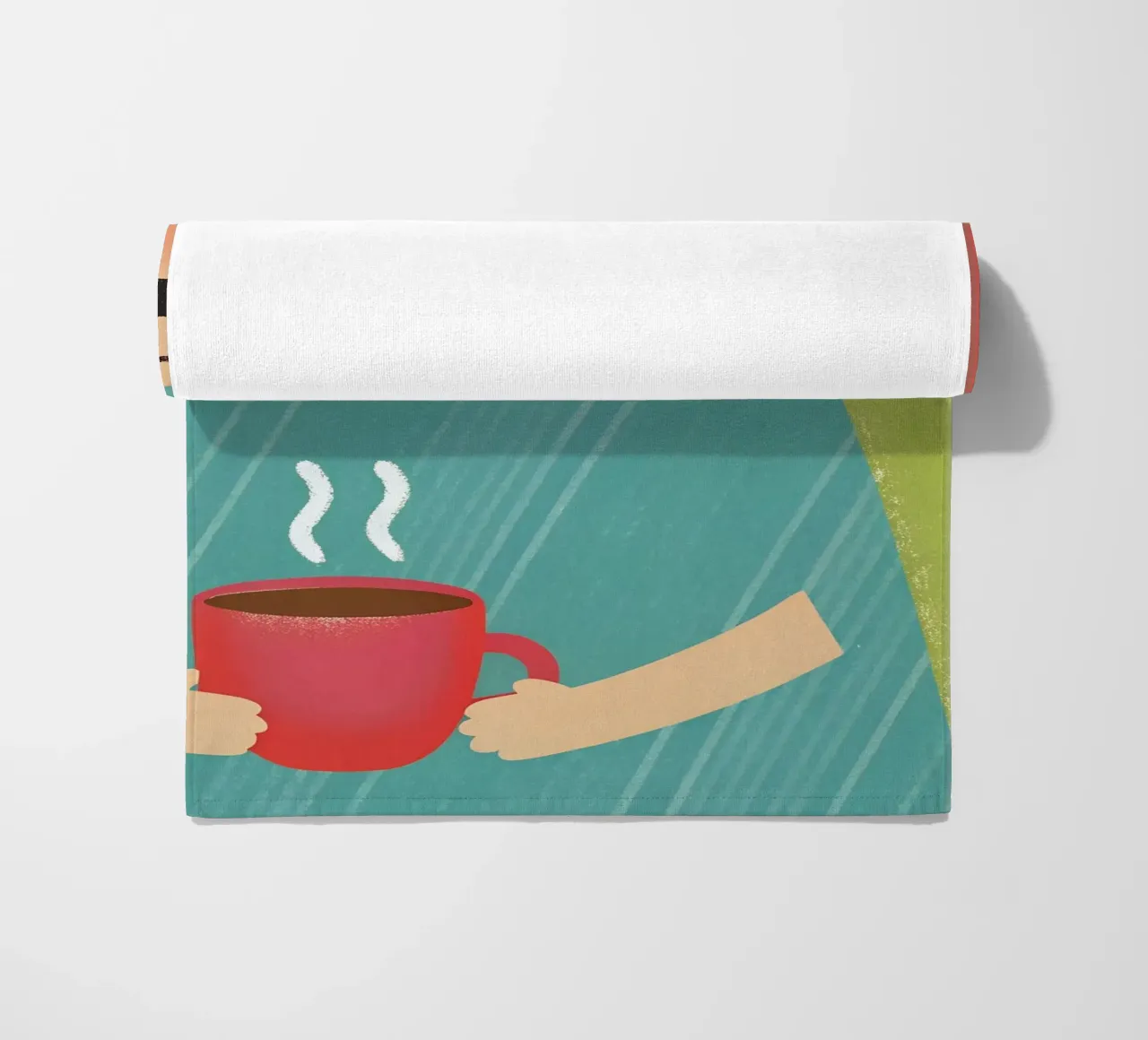 Enjoying Warmth in Simplicity beach towel by LOYAL SHOP
