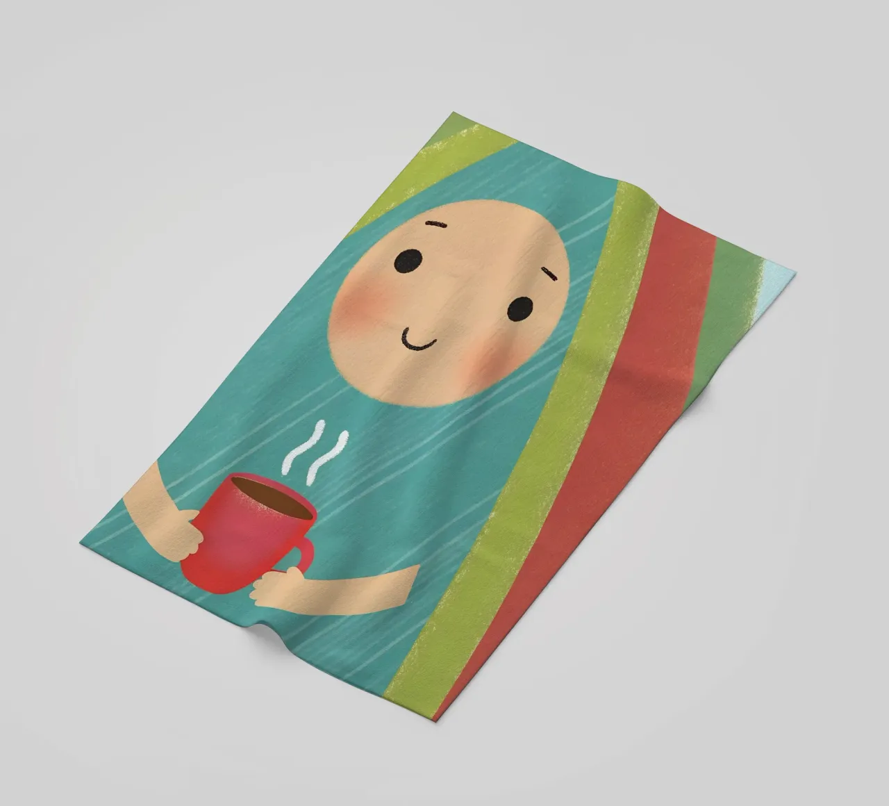 Enjoying Warmth in Simplicity beach towel by LOYAL SHOP