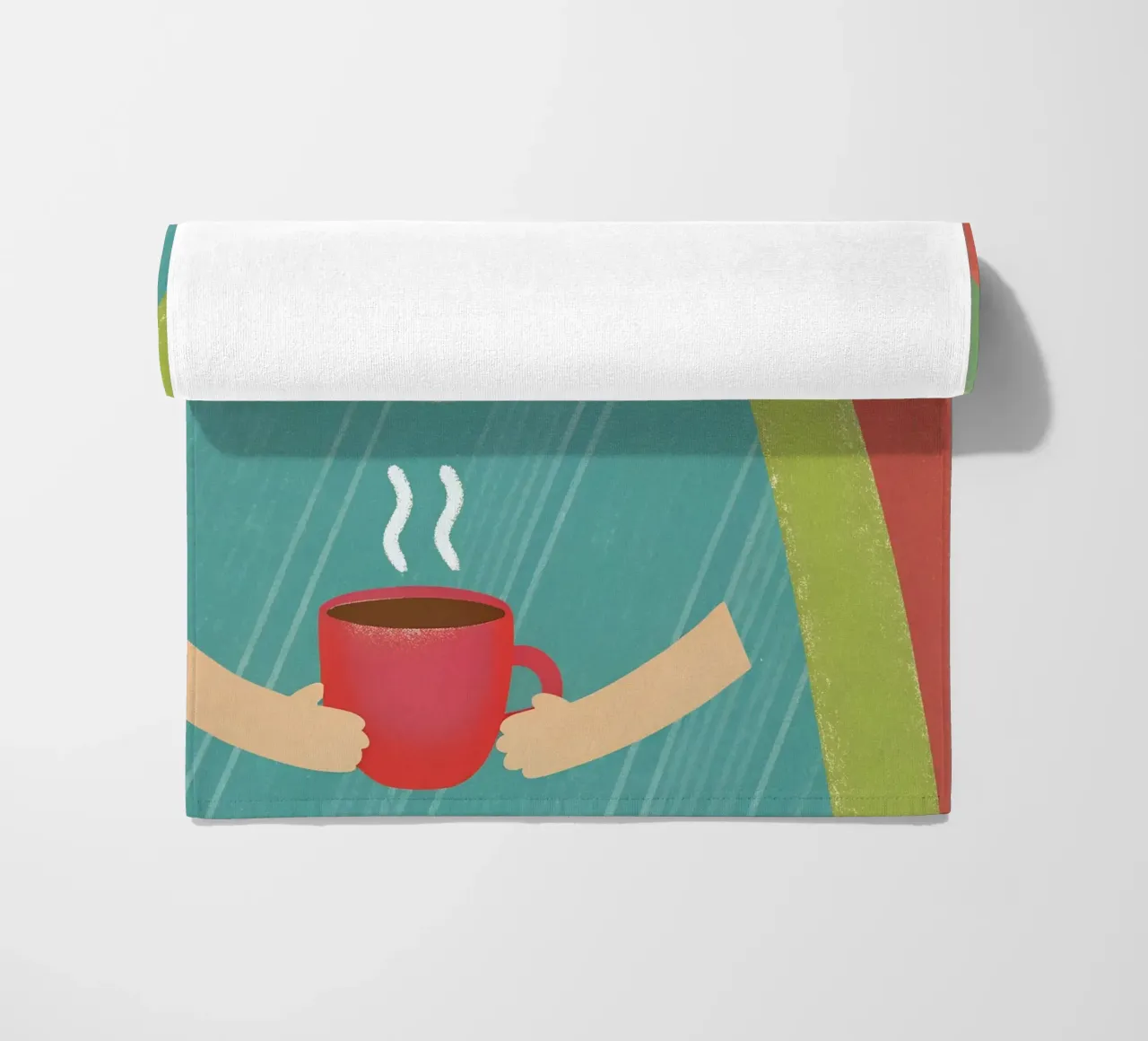 Enjoying Warmth in Simplicity beach towel by LOYAL SHOP