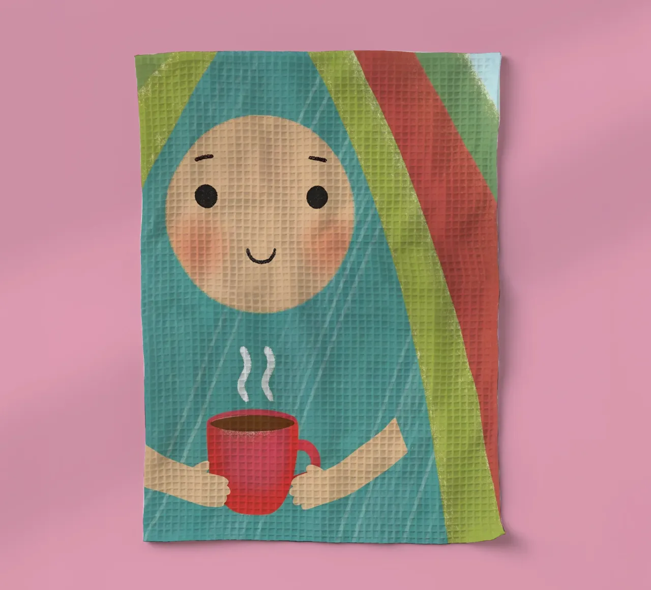 Enjoying Warmth in Simplicity tea towel by LOYAL SHOP