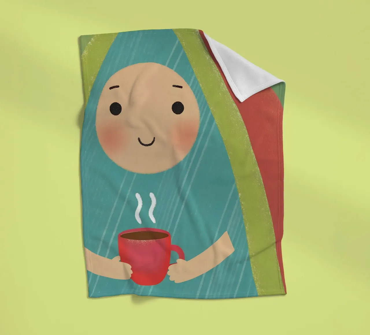 Enjoying Warmth in Simplicity fleece blanket by LOYAL SHOP