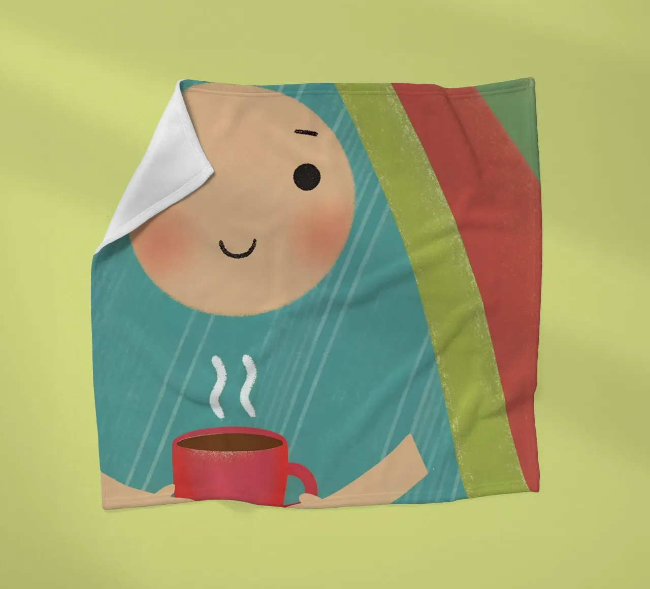 Enjoying Warmth in Simplicity fleece blanket by LOYAL SHOP