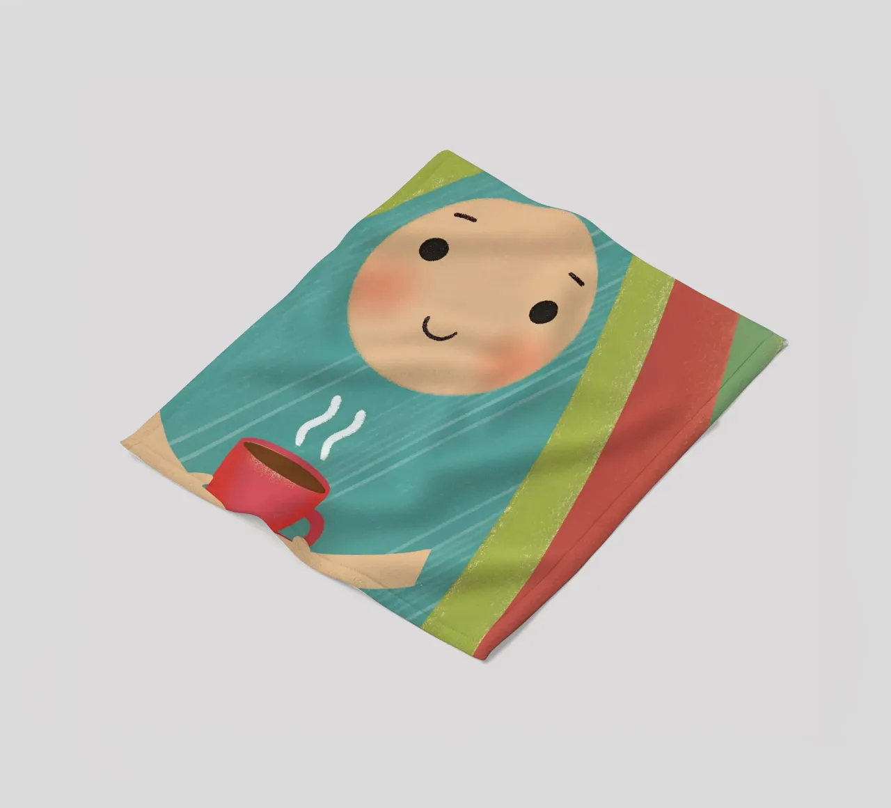 Enjoying Warmth in Simplicity fleece blanket by LOYAL SHOP