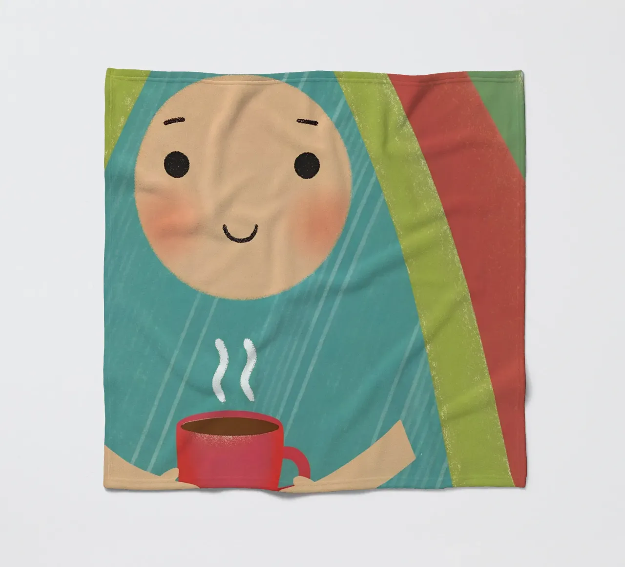 Enjoying Warmth in Simplicity fleece blanket by LOYAL SHOP