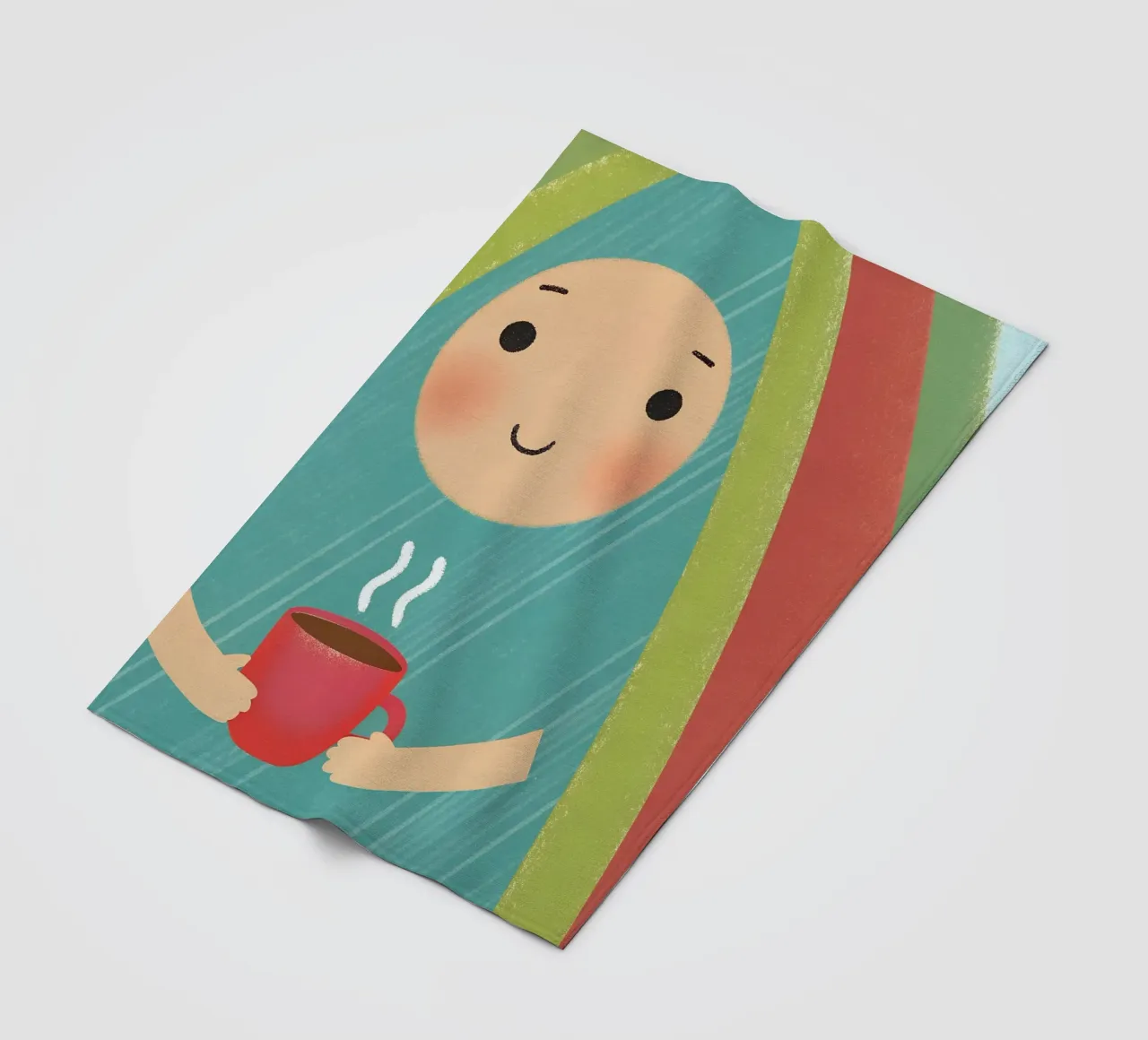 Enjoying Warmth in Simplicity fleece blanket by LOYAL SHOP