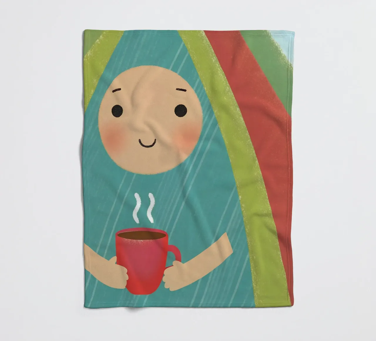 Enjoying Warmth in Simplicity fleece blanket by LOYAL SHOP