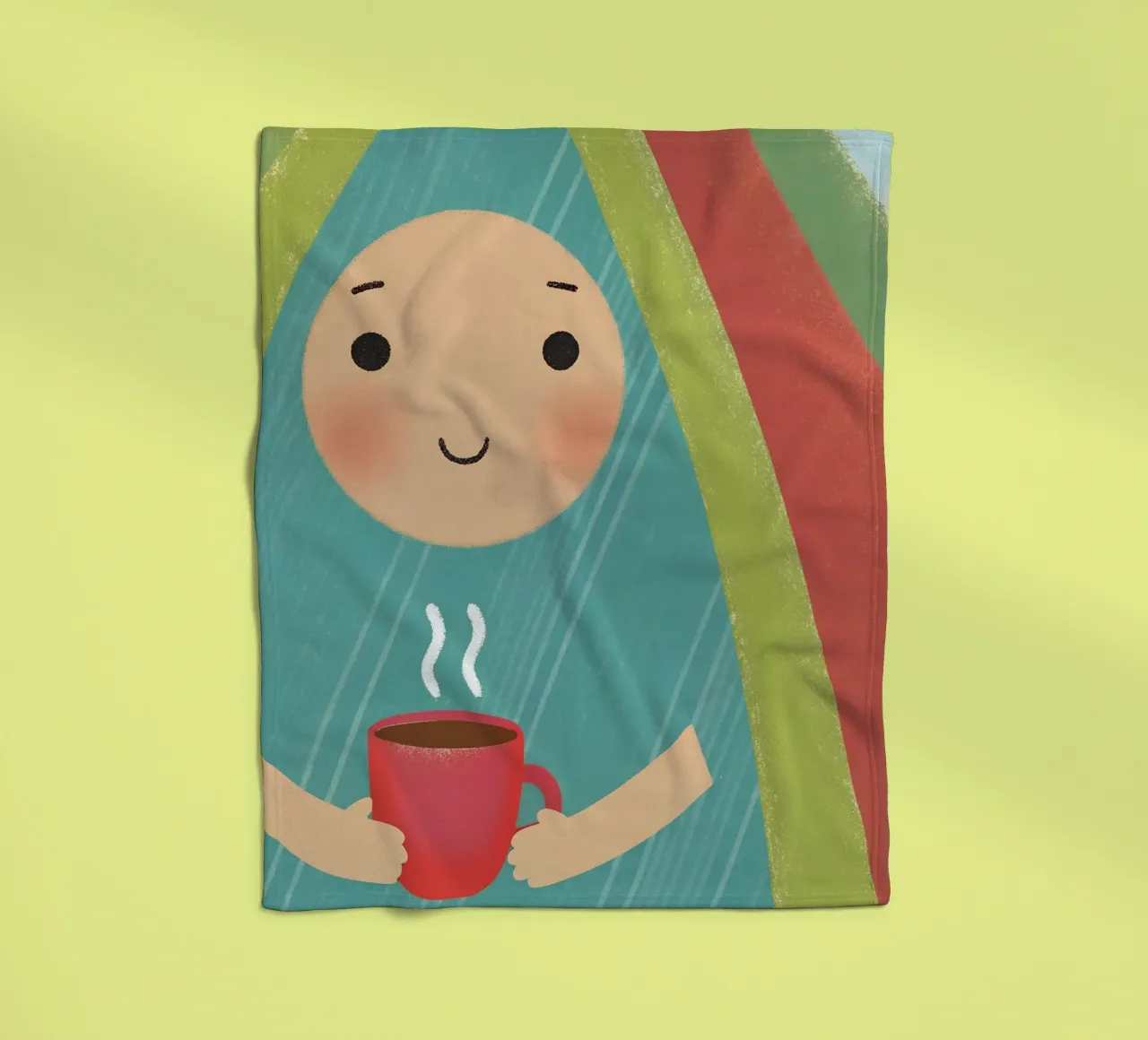 Enjoying Warmth in Simplicity fleece blanket by LOYAL SHOP