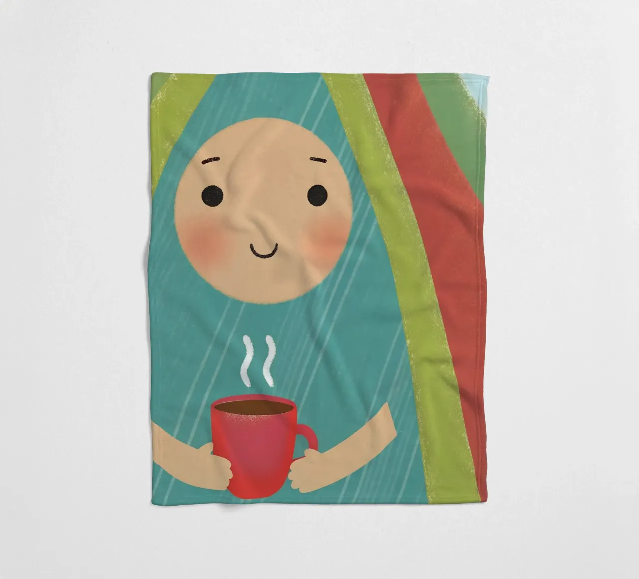 Enjoying Warmth in Simplicity fleece blanket by LOYAL SHOP