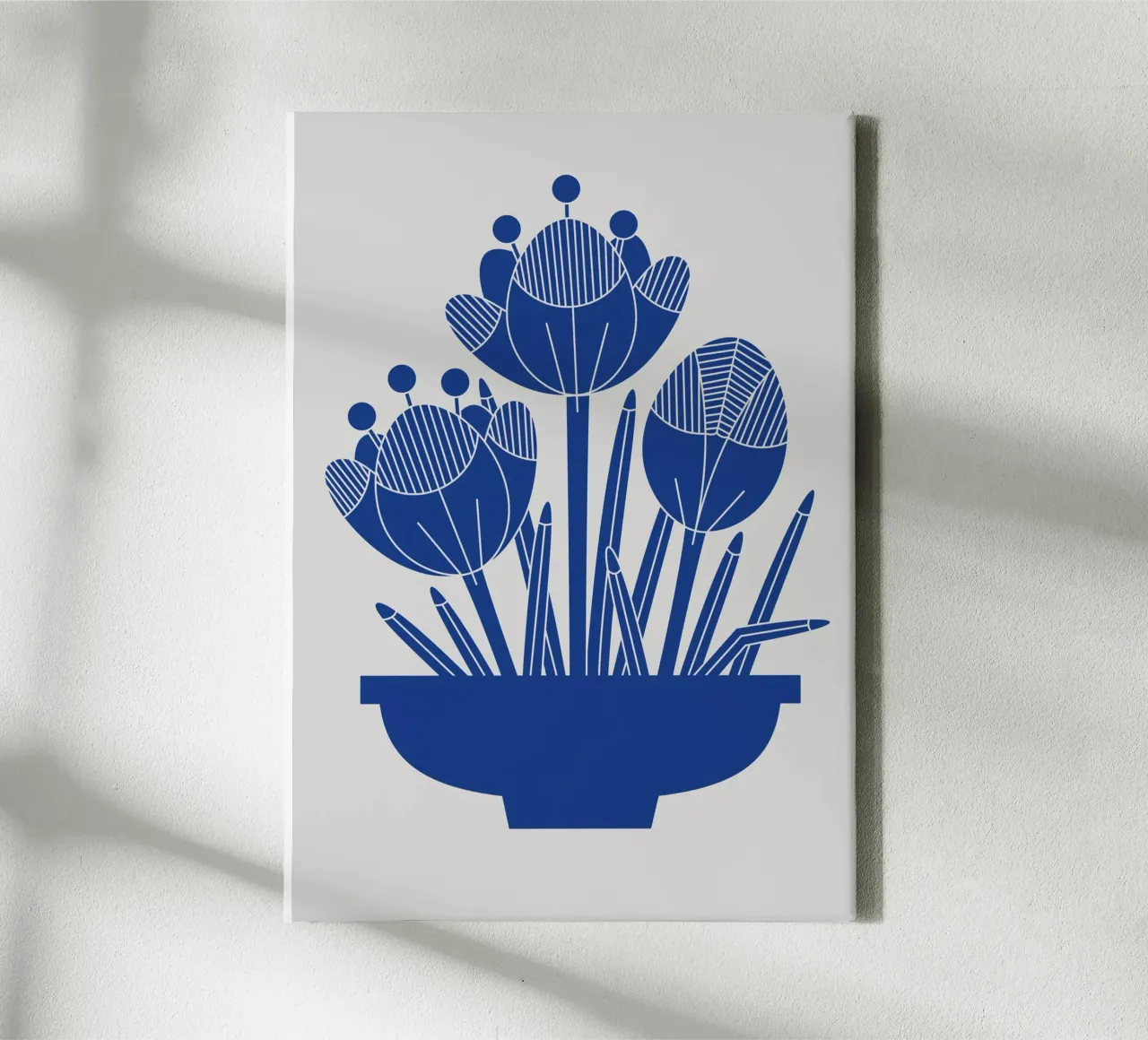 Blue vase no: 2 tela con Cornice a cassetta da Lidia Blomgren