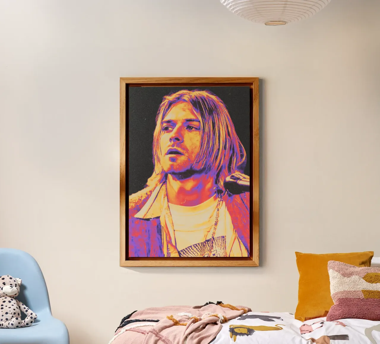 Kurt Cobain alluminio dibond da Limitless Prints