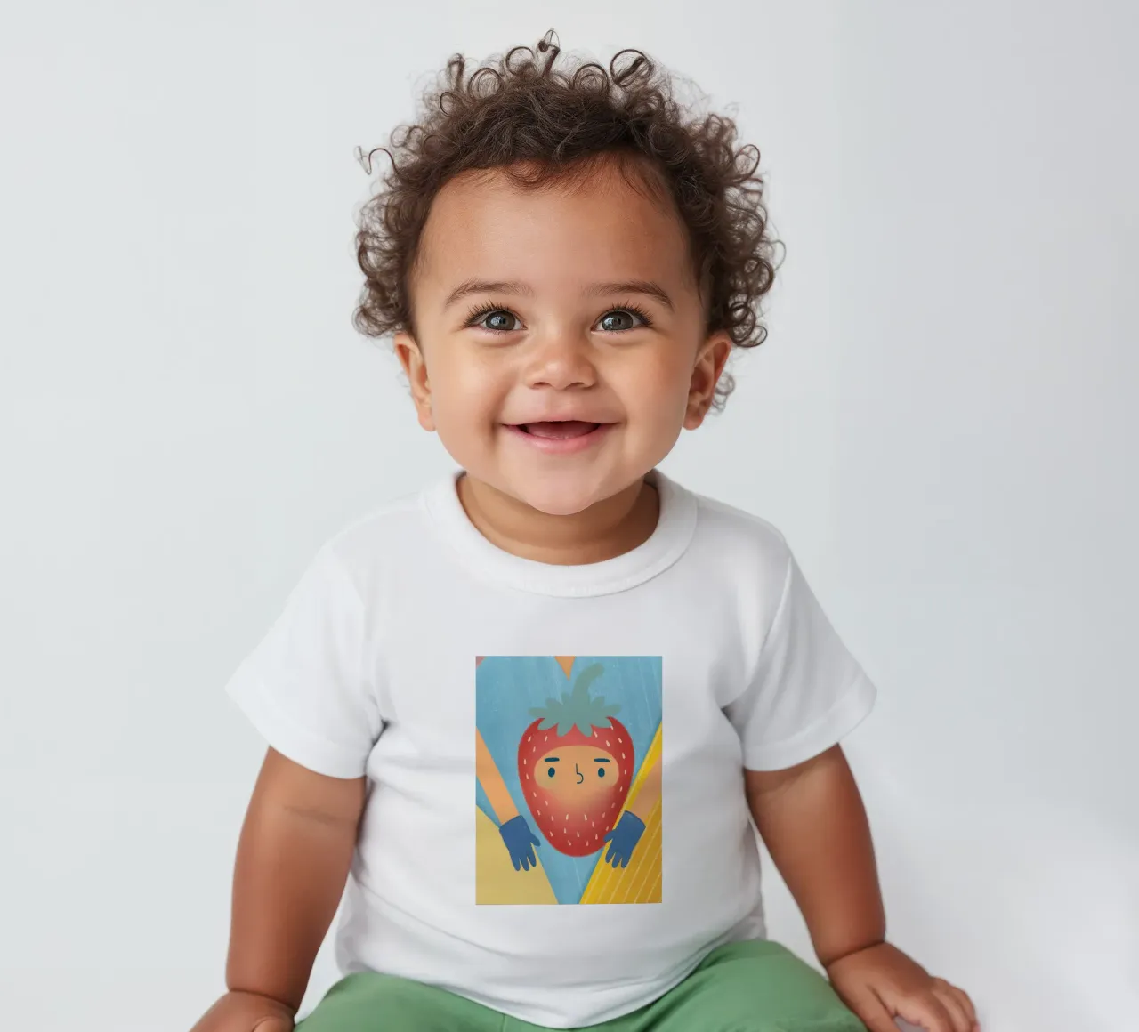 Erdbeeren mit lustigen Ausdrücken Baby T-Shirt von LOYAL SHOP