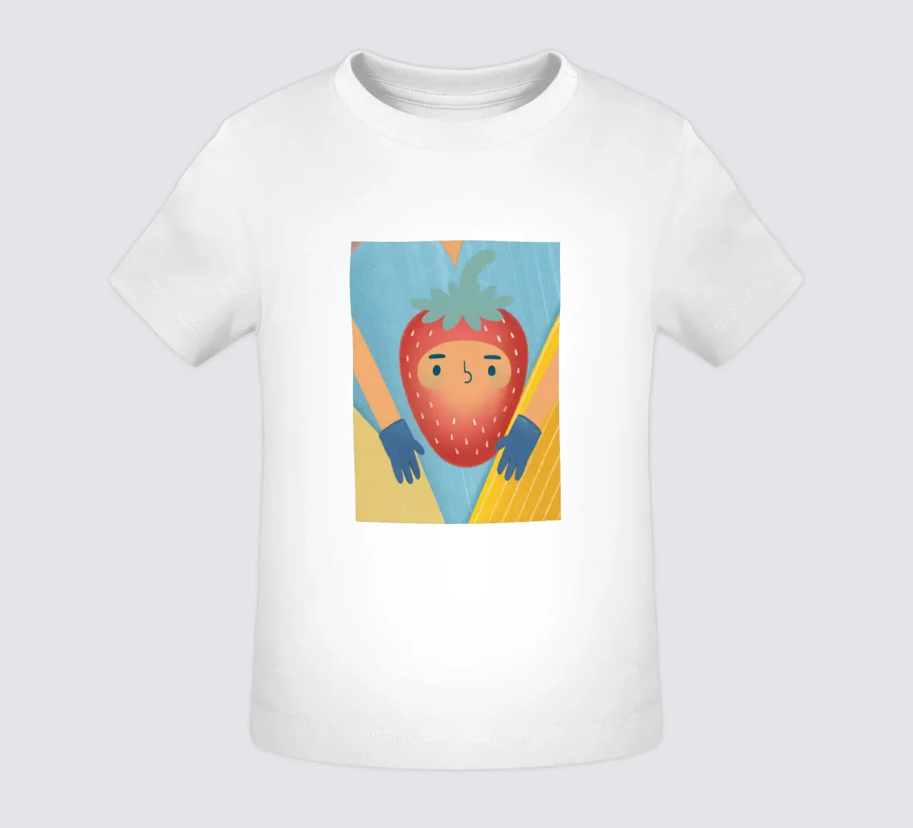 fragole con espressioni divertenti maglietta neonato da LOYAL SHOP