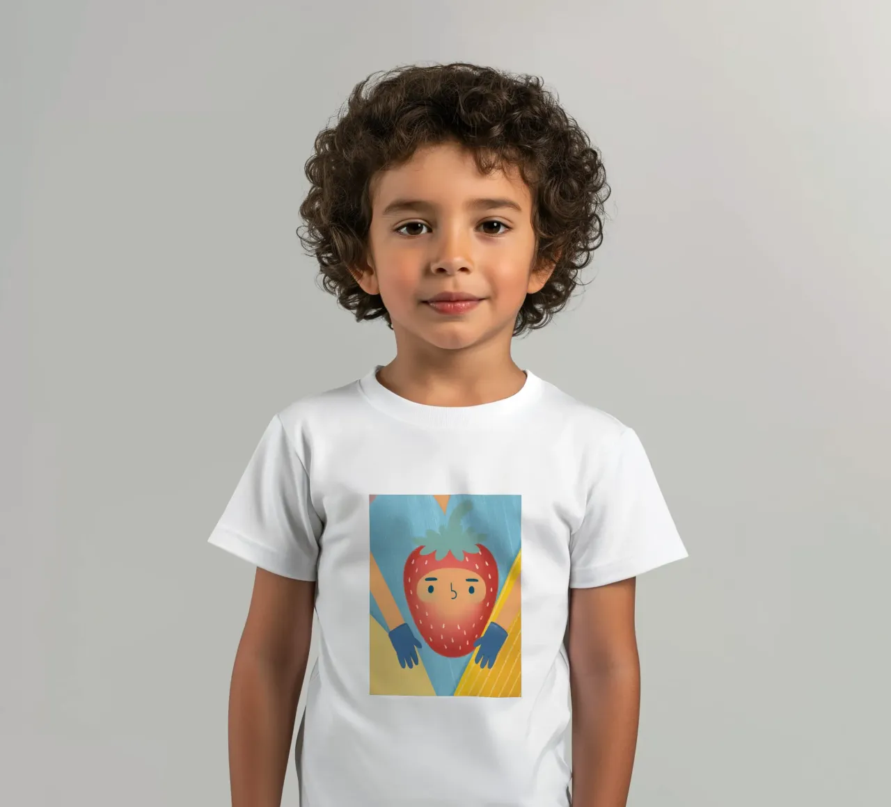 fragole con espressioni divertenti t-shirt bambini da LOYAL SHOP